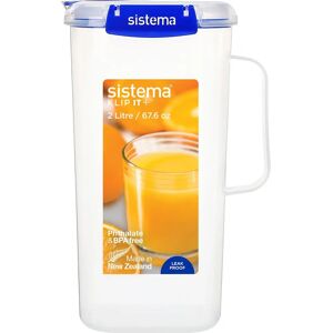 Sistema Klip It Plus 2L Juice Jug - Airtight Plastic Container Sistema Klip It Plus 2L Juice Jug - Airtight Plastic Container