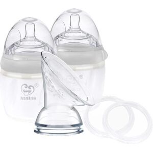 Haakaa - Gen3 Ensemble Biberon Silicone - Gris - 160ml - Ensemble Devise Lait - Publicité Haakaa - Gen3 Ensemble Biberon Silicone - Gris - 160ml - Ensemble Devise Lait - Publicité