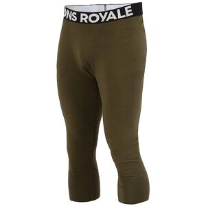 Mons Royale Cascade MF 200 3/4 Legging - Tynn Passform - Merinoull - Mørk Olivengrønn - Leggings Mons Royale Cascade MF 200 3/4 Legging - Tynn Passform - Merinoull - Mørk Olivengrønn - Leggings