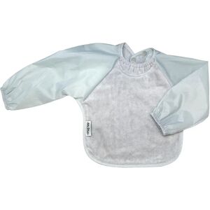 Cross Silly Billyz Silver Long Sleeve Bib - Waterproof Baby Protection Cross Silly Billyz Silver Long Sleeve Bib - Waterproof Baby Protection