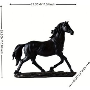 XYLFLY - Running Horse Statue - Black - Resin - Modern - Statue XYLFLY - Running Horse Statue - Black - Resin - Modern - Statue