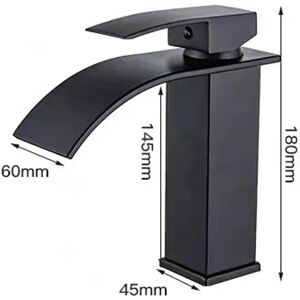 Csparkv - Modern Waterfall Bathroom Faucet with Hot & Cold Water Csparkv - Modern Waterfall Bathroom Faucet with Hot & Cold Water
