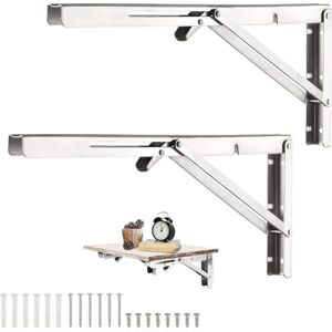 GENERIC - 400mm - Acero inoxidable - Soporte de estante GENERIC - 400mm - Acero inoxidable - Soporte de estante