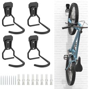 CSPARKV - Juego de 4 ganchos para bicicletas - montaje en pared - Ganchos para bicicletas CSPARKV - Juego de 4 ganchos para bicicletas - montaje en pared - Ganchos para bicicletas