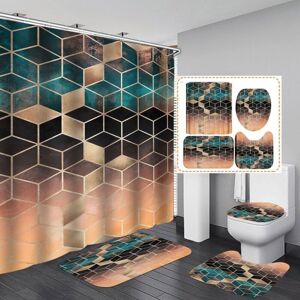 CSPARKV - Style 2 - 180 x 180 cm - Shower Curtain Set CSPARKV - Style 2 - 180 x 180 cm - Shower Curtain Set