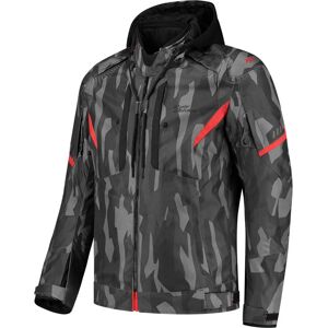 Chaqueta textil impermeable para moto Rusty Stitches Dylan - Negro, Gris, Rojo - M Chaqueta textil impermeable para moto Rusty Stitches Dylan - Negro, Gris, Rojo - M