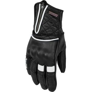 Gants de moto Rusty Stitches Lilly pour femmes - Noir Blanc - S - Publicité Gants de moto Rusty Stitches Lilly pour femmes - Noir Blanc - S - Publicité