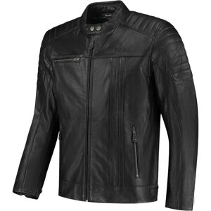 Veste en cuir de moto Rusty Stitches Cooper - Noir - 3XL - Unisexe - Publicité Veste en cuir de moto Rusty Stitches Cooper - Noir - 3XL - Unisexe - Publicité