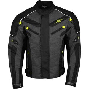 Chaqueta de textil para moto Rusty Stitches Romeo - Negro Gris Amarillo (S) Chaqueta de textil para moto Rusty Stitches Romeo - Negro Gris Amarillo (S)