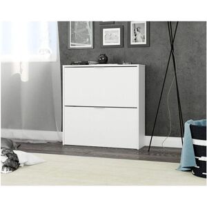 ALTRI Mobile per scarpe bianco - 75x22x76 cm - Supporta 16 paia ALTRI Mobile per scarpe bianco - 75x22x76 cm - Supporta 16 paia