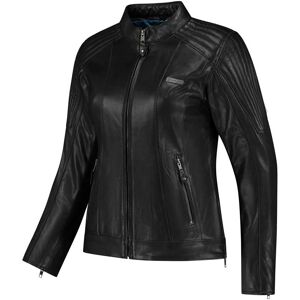 Rusty Stitches Iris Chaqueta de cuero de moto para mujer - Negro - 46 Rusty Stitches Iris Chaqueta de cuero de moto para mujer - Negro - 46