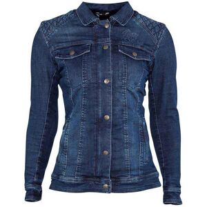 Chaqueta de moto de denim ajustada para mujer - Azul - 42 Chaqueta de moto de denim ajustada para mujer - Azul - 42