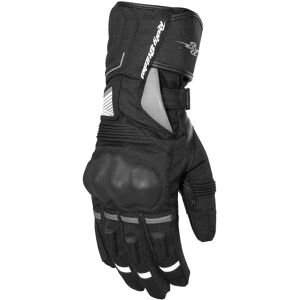 Rusty Stitches Ryder Guantes de moto impermeables - Negro Gris (S) Rusty Stitches Ryder Guantes de moto impermeables - Negro Gris (S)
