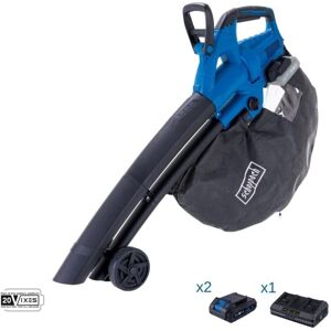 Scheppach - Cordless Leaf Blower 2x20V 2 Batteries 2.0Ah + Double Charger ixes BC-BLV720-X - Leaf Blower Scheppach - Cordless Leaf Blower 2x20V 2 Batteries 2.0Ah + Double Charger ixes BC-BLV720-X - Leaf Blower