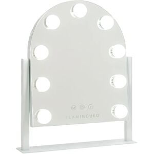 Espelho de Maquilhagem Branco Flamingueo com Luz - 3 Modos de Luz Espelho de Maquilhagem Branco Flamingueo com Luz - 3 Modos de Luz