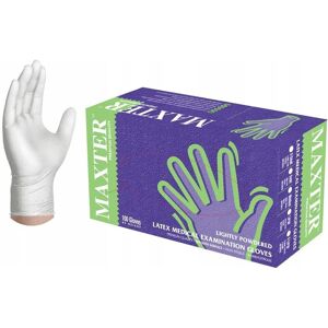 Maxter Gummihandschuhe Latex Groß - 100 Stück Maxter Gummihandschuhe Latex Groß - 100 Stück