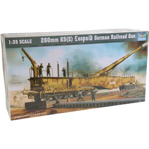 Trumpeter 280mm K5(E) Leopold Railroad Gun Kit - Military Model Trumpeter 280mm K5(E) Leopold Railroad Gun Kit - Military Model