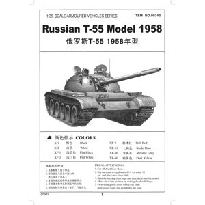Maquette T-55 Russe Trumpeter - Échelle 1/35 - Char Militaire Maquette T-55 Russe Trumpeter - Échelle 1/35 - Char Militaire