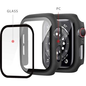 Coque pour Apple Watch 7/8/9 (41mm) Transparent + Bord Noir - Smartwatch Cover - Publicité Coque pour Apple Watch 7/8/9 (41mm) Transparent + Bord Noir - Smartwatch Cover - Publicité