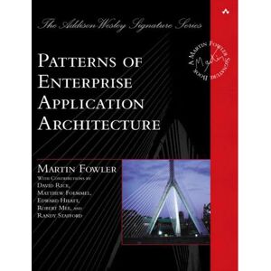 Pearson Education Patterns of Enterprise Application Architecture - Book Pearson Education Patterns of Enterprise Application Architecture - Book