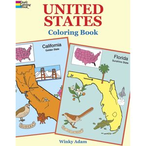 Dover Publications - 401683 - États‑Unis - coloring book - Publicité Dover Publications - 401683 - États‑Unis - coloring book - Publicité