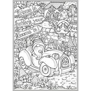 Dover Publications Gnome Sweet Gnome Coloring Book - Coloring Book Dover Publications Gnome Sweet Gnome Coloring Book - Coloring Book