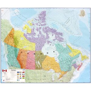Carte Géographique Laminée Lovell Johns Canada - Publicité Carte Géographique Laminée Lovell Johns Canada - Publicité