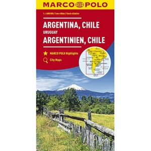MARCO POLO - Kontinentalkarte Argentinien, Chile 1:4 000 000 - Bolivien, Paraguay, Uruguay - Map - Publicité MARCO POLO - Kontinentalkarte Argentinien, Chile 1:4 000 000 - Bolivien, Paraguay, Uruguay - Map - Publicité