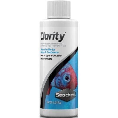 Seachem Chiarezza Clarificatore d'acqua - 3,4 oz - Clarificatore Seachem Chiarezza Clarificatore d'acqua - 3,4 oz - Clarificatore