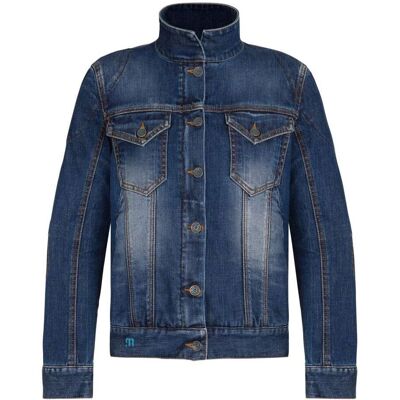 Veste Moto Femme PMJ Lucy Bleue - Type Moto - Publicité Veste Moto Femme PMJ Lucy Bleue - Type Moto - Publicité