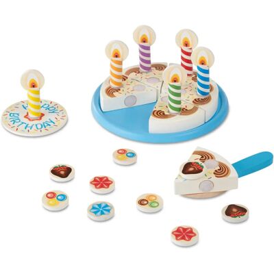 Melissa & Doug Wooden Birthday Cake Set - Toy Set Melissa & Doug Wooden Birthday Cake Set - Toy Set