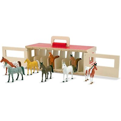 Melissa & Doug Takealong Stable - Stable Melissa & Doug Takealong Stable - Stable
