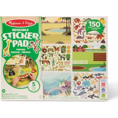 Melissa & Doug Wiederverwendbares Stickerbuch - Lebensräume - Ab 4 Jahre Melissa & Doug Wiederverwendbares Stickerbuch - Lebensräume - Ab 4 Jahre