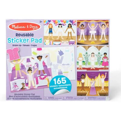 Melissa & Doug Reusable Sticker Pad - Dress-up - Reusable Sticker Pad Melissa & Doug Reusable Sticker Pad - Dress-up - Reusable Sticker Pad