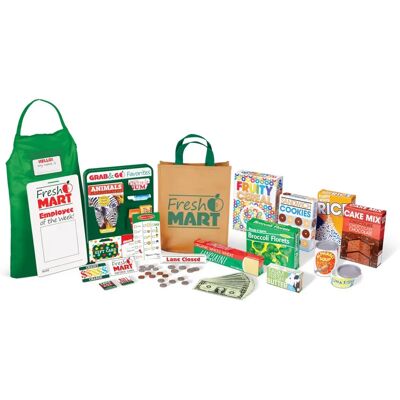 Melissa & Doug Épicerie et accessoires de supermarché - Jeu de rôle - Publicité Melissa & Doug Épicerie et accessoires de supermarché - Jeu de rôle - Publicité