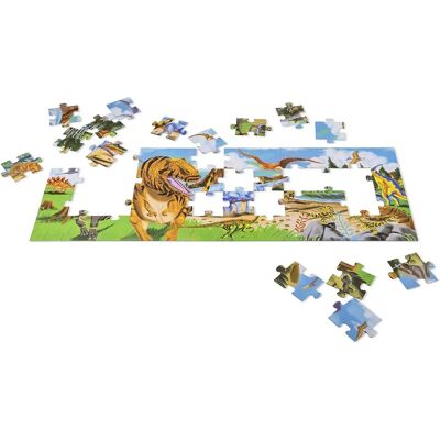 Puzzle au sol Land of Dinosaurs de Melissa & Doug - 48 pièces - Publicité Puzzle au sol Land of Dinosaurs de Melissa & Doug - 48 pièces - Publicité
