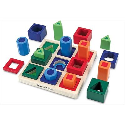 Melissa & Doug Tableau de formes en bois - Jouet éducatif pour enfants 3-4 ans - Publicité Melissa & Doug Tableau de formes en bois - Jouet éducatif pour enfants 3-4 ans - Publicité