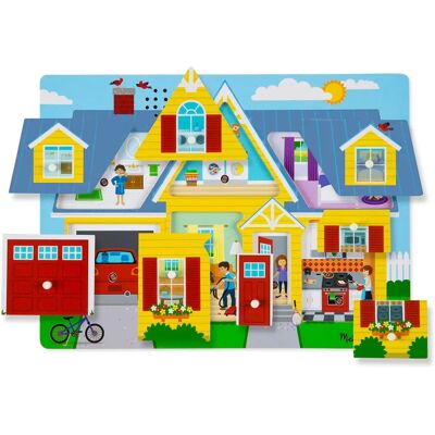 Puzzle sonoro in legno Melissa & Doug - Per la casa - 8 pezzi Puzzle sonoro in legno Melissa & Doug - Per la casa - 8 pezzi