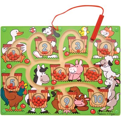 Melissa & Doug Magnetisch Nummer Doolhof - Houten Puzzel Melissa & Doug Magnetisch Nummer Doolhof - Houten Puzzel