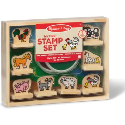 Melissa & Doug Bauernhoftiere Holzstempel-Set - Bastelset für Kinder Melissa & Doug Bauernhoftiere Holzstempel-Set - Bastelset für Kinder