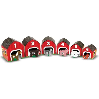 Melissa & Doug Tri et Empilement d'Animaux de la Ferme - Publicité Melissa & Doug Tri et Empilement d'Animaux de la Ferme - Publicité