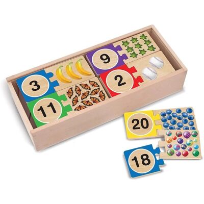 Melissa & Doug Samoczynnie korygująca układanka z liczbami - Puzzle Melissa & Doug Samoczynnie korygująca układanka z liczbami - Puzzle