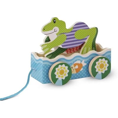 Melissa & Doug First Play Frolicking Frog Holz-Zugspielzeug - Ziehspielzeug Melissa & Doug First Play Frolicking Frog Holz-Zugspielzeug - Ziehspielzeug