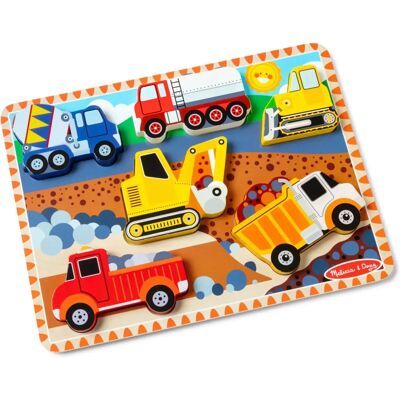 Melissa & Doug Construction Chunky Puzzle - Toy for 2+ Kids Melissa & Doug Construction Chunky Puzzle - Toy for 2+ Kids