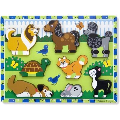 Melissa & Doug Houten Dierenpuzzel - 8 Stukken voor Kinderen 2-4 Melissa & Doug Houten Dierenpuzzel - 8 Stukken voor Kinderen 2-4