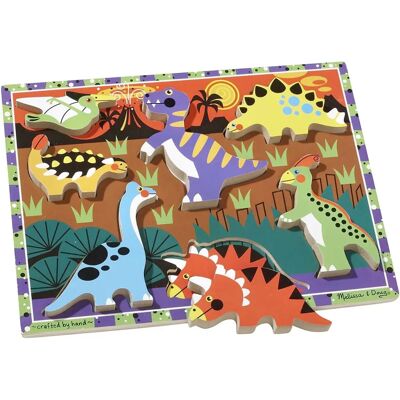 Puzzle en bois de dinosaures Melissa & Doug - 7 pièces - Puzzle - Publicité Puzzle en bois de dinosaures Melissa & Doug - 7 pièces - Puzzle - Publicité