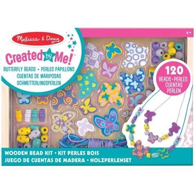 Ensemble de Perles en Bois Amis Papillons Melissa & Doug - Création de Bijoux - Publicité Ensemble de Perles en Bois Amis Papillons Melissa & Doug - Création de Bijoux - Publicité
