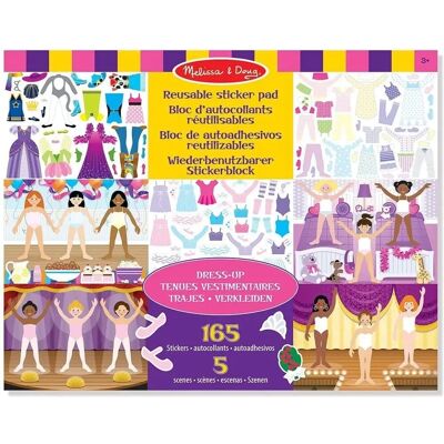 Melissa & Doug Reusable Sticker Pad Dress-Up - Sticker Book for Kids Melissa & Doug Reusable Sticker Pad Dress-Up - Sticker Book for Kids
