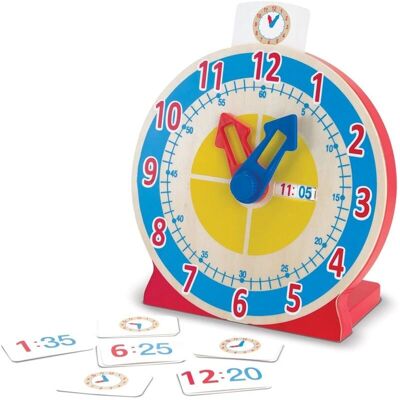 Montre en bois Turn & Tell de Melissa & Doug - Jouet éducatif Montre en bois Turn & Tell de Melissa & Doug - Jouet éducatif