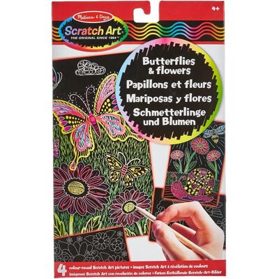 Melissa & Doug - Scratch Art Kit - Vlinders - Craft Kit Melissa & Doug - Scratch Art Kit - Vlinders - Craft Kit